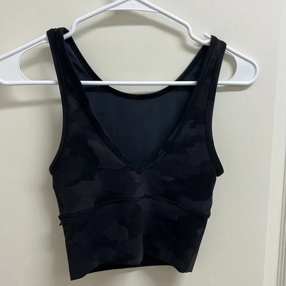 Lululemon Power Pivot Tank *Everlux Heritage 365 Camo Deep Coal Multi | Size S - Picture 6 of 8